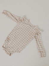 Load image into Gallery viewer, Gingham Long Sleeve Bodysuit
