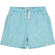 Load image into Gallery viewer, Me and Henry: Heathered Aqua swim shorts
